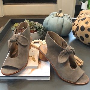 Bernardo suede Lizzie open toe Bootie